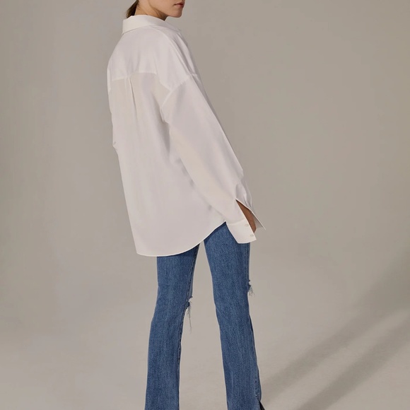 NEW Favorite Daughter The EX Boyfriend Shirt - White - size M - Picture 3 of 7